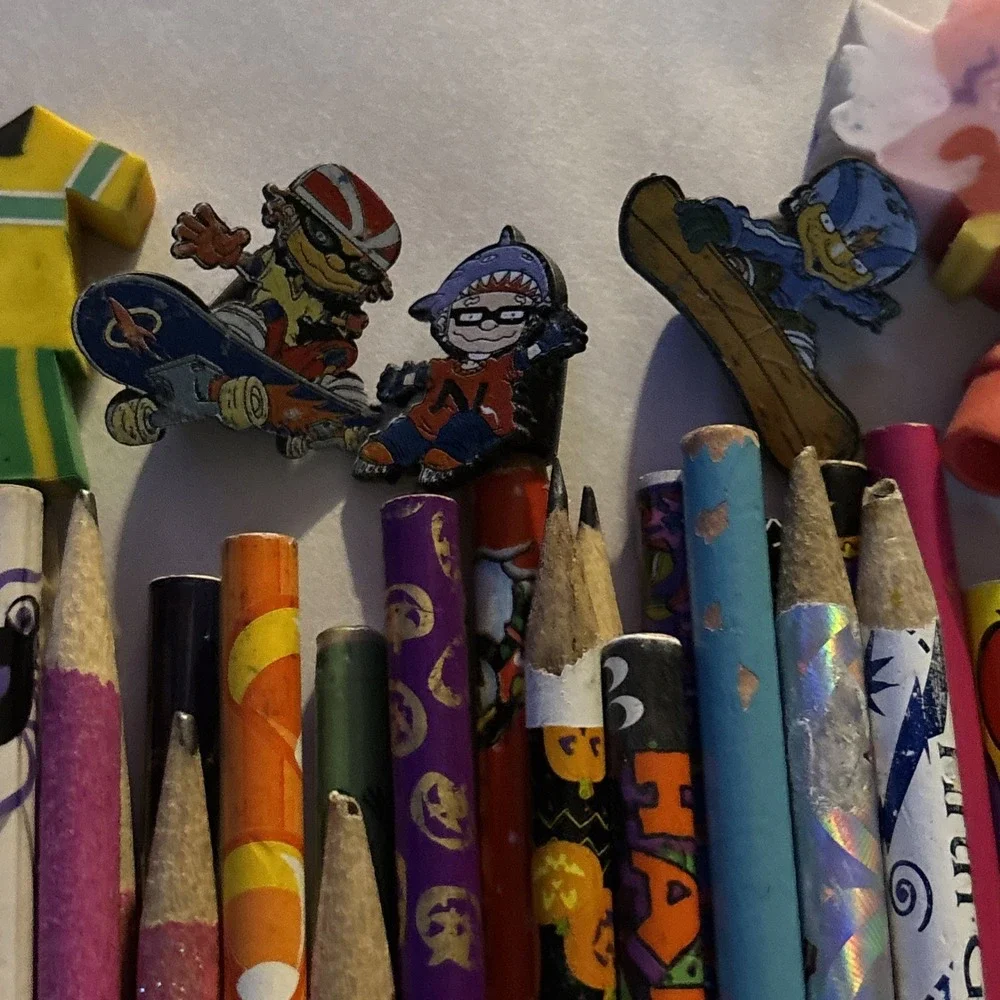 Lot of 80's Vtg‎ Pencils w/ Toppers Variety Holidays Animals  Cartoon